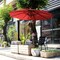 Villacera 9-Foot LED Outdoor Patio Umbrella with Solar Lights, Red 83-OUT5423 - alternate 3